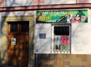 Muzeum čtyřlístku, vstup do muzea v Doksech