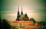 Na obrázku historické centrum města Brna k článku o zábavné hře Cryptomania trail - Bitva o Brno