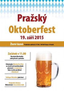 plakátek s upoutávkou na akci Pražský Oktoberfest